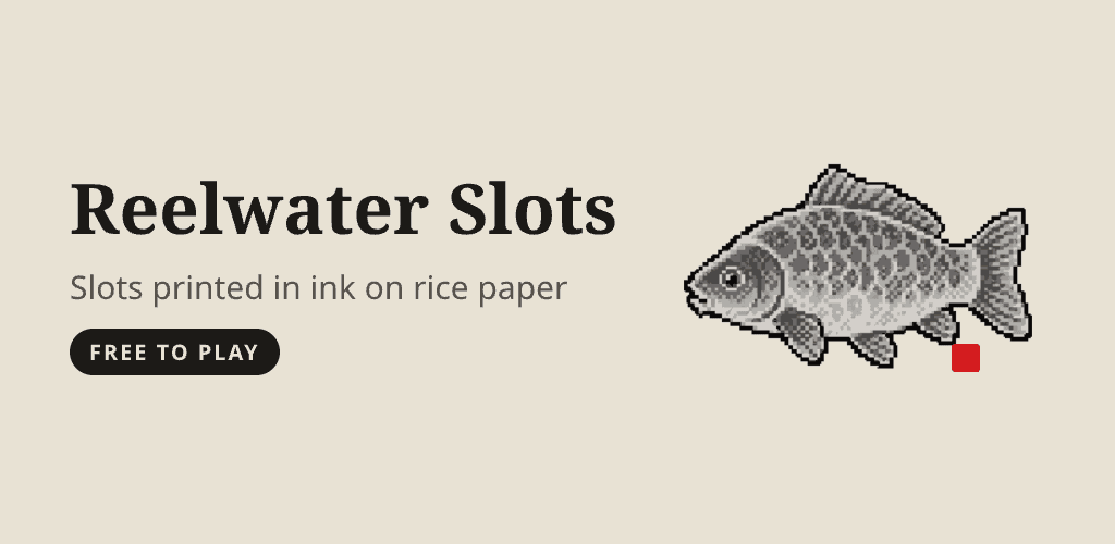 Hand-painted Reel Water Slots fishing game artwork